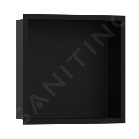 Hansgrohe XtraStoris Individual - Niche murale avec cadre design, 300x300x100 mm, noir mat 56098670