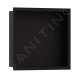 Hansgrohe XtraStoris Individual - Niche murale avec cadre design, 300x300x100 mm, noir mat 56098670
