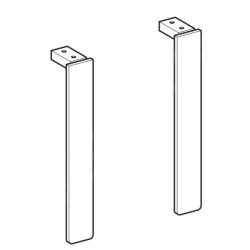 Geberit Selnova Square - Pieds de meubles, 2x, chrome 500.199.21.1