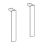 Geberit Selnova Square - Pieds de meubles, 2x, chrome 500.199.21.1