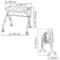 Sapho Accessoire Ridder - Tabouret pliant, blanc A0050301
