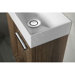 Sapho Small - Lave-mains Piccolino 308x170 mm, sans trop-plein, trou de robinetterie à gauche, blanc PK300