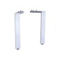 Geberit Acanto - Pieds pour meuble, 281 mm, aluminium/chrome 500.658.00.2