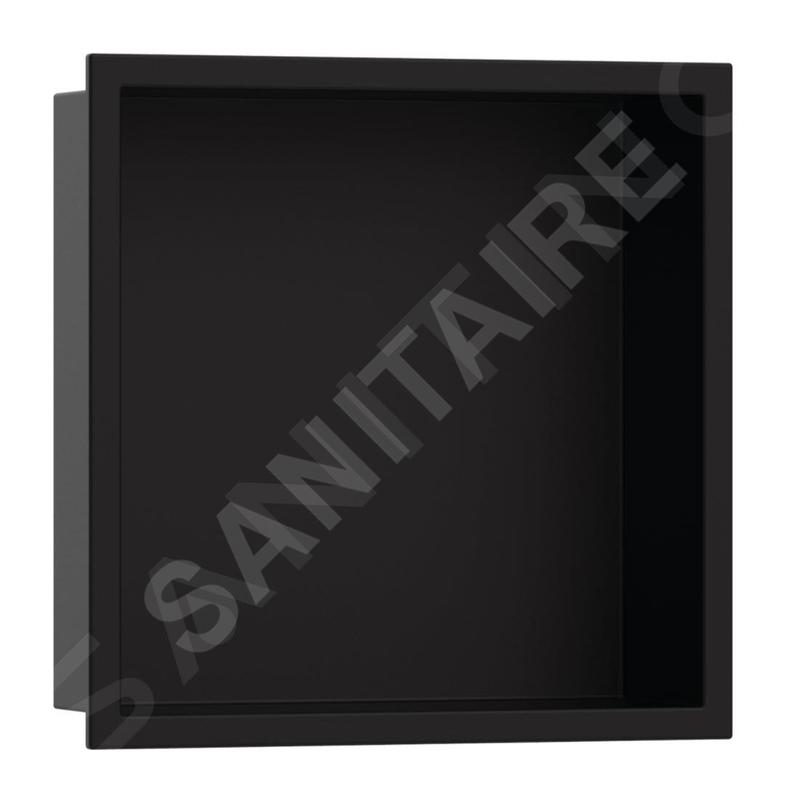 Hansgrohe XtraStoris Original - Niche murale avec cadre intégré, 300x300x100 mm, noir mat 56061670