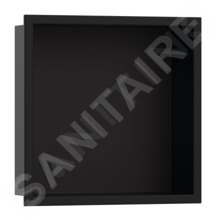 Hansgrohe XtraStoris Original - Niche murale avec cadre intégré, 300x300x100 mm, noir mat 56061670