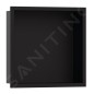 Hansgrohe XtraStoris Original - Niche murale avec cadre intégré, 300x300x100 mm, noir mat 56061670