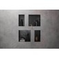 Hansgrohe XtraStoris Original - Niche murale avec cadre intégré, 300x300x100 mm, noir mat 56061670