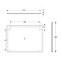 Geberit Option - Miroir avec éclairage LED, 120x90 cm, aluminium 502.815.00.1 Geberit Option - Miroir avec éclairage LED, 120x90 cm, aluminium 502.815.00.1