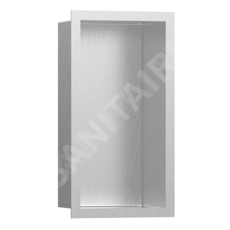 Hansgrohe XtraStoris Individual - Niche murale avec cadre design, 300x150x100 mm, inox brossé 56094800