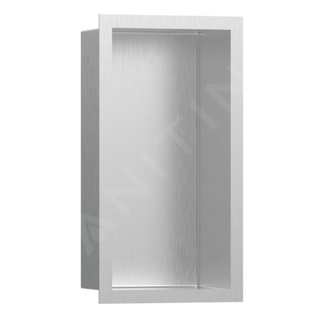 Hansgrohe XtraStoris Individual - Niche murale avec cadre design, 300x150x100 mm, inox brossé 56094800