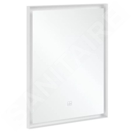 Villeroy & Boch Subway 3.0 - Miroir avec cadre et éclairage LED, 60x75 mm, capteur tactile A4636000