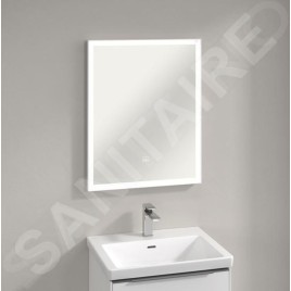 Villeroy & Boch Subway 3.0 - Miroir avec cadre et éclairage LED, 60x75 mm, capteur tactile A4636000