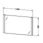 Duravit Miroirs - Miroir 1200x700 mm, avec un éclairage LED LM7868000000000 Duravit Miroirs - Miroir 1200x700 mm, avec un éclairage LED LM7868000000000