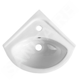 Aqualine Luigi - Lave-mains 337x337 mm, d'angle, blanc FS161