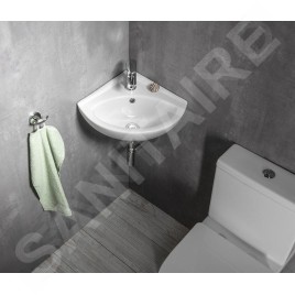 Aqualine Luigi - Lave-mains 337x337 mm, d'angle, blanc FS161