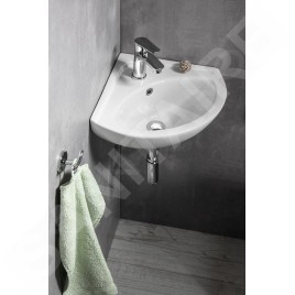 Aqualine Luigi - Lave-mains 337x337 mm, d'angle, blanc FS161