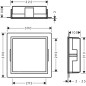 Hansgrohe XtraStoris Individual - Niche murale avec cadre design, 300x300x100 mm, blanc mat / noir mat 56099670