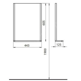 Kolo Rekord - Miroir avec éclairage, 443x605 mm 88418000