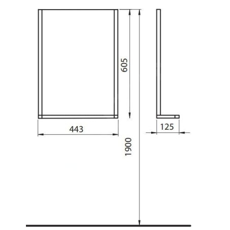 Kolo Rekord - Miroir avec éclairage, 443x605 mm 88418000