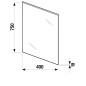 Jika Lyra - Miroir avec support bois, 400x750 mm, blanc H4531810383041 Jika Lyra - Miroir avec support bois, 400x750 mm, blanc H4531810383041