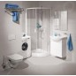 Jika Lyra - Miroir avec support bois, 400x750 mm, blanc H4531810383041 Jika Lyra - Miroir avec support bois, 400x750 mm, blanc H4531810383041