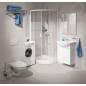Jika Lyra - Miroir avec support bois, 500x750 mm, blanc H4531910383041 Jika Lyra - Miroir avec support bois, 500x750 mm, blanc H4531910383041