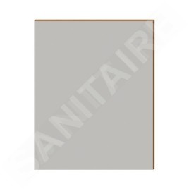 Jika Lyra - Miroir avec support bois, 700x750 mm, blanc H4532110383041
