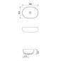 Cersanit Moduo - Vasque à poser, 50x36 cm, sans trop-plein, blanc K116-049 Cersanit Moduo - Vasque à poser, 50x36 cm, sans trop-plein, blanc K116-049