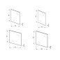 Jika Lyra - Miroir avec support bois, 700x750 mm, blanc H4532110383041 Jika Lyra - Miroir avec support bois, 700x750 mm, blanc H4532110383041