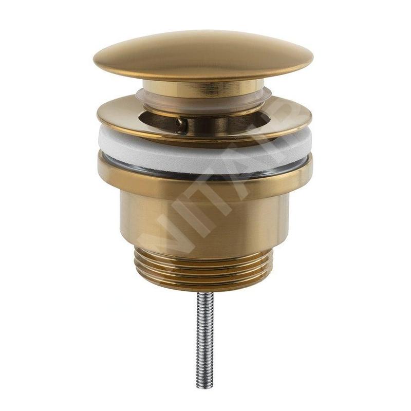 Sapho Accessoires - Bonde de lavabo ClickClack, or CV1002GB Sapho Accessoires - Bonde de lavabo ClickClack, or CV1002GB
