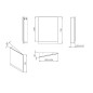Ravak 10° - Miroir d'angle 550x750 mm, droite, blanc X000001073 Ravak 10° - Miroir d'angle 550x750 mm, droite, blanc X000001073