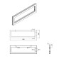 Sapho Accessoires - Support fermé 490 mm, noir mat 30360 Sapho Accessoires - Support fermé 490 mm, noir mat 30360