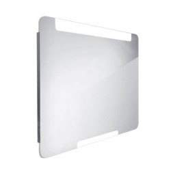 Nimco Miroirs - Miroir avec éclairage LED, 800x700 mm, aluminium ZP 22003