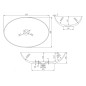 Sapho Thin - Vasque 600x400x145 mm, blanc mat WN893 Sapho Thin - Vasque 600x400x145 mm, blanc mat WN893