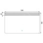 Nimco Miroirs - Miroir avec éclairage LED, 1200x700 mm, capteur tactile, aluminium ZP 23006V Nimco Miroirs - Miroir avec éclairage LED, 1200x700 mm, capteur tactile, aluminium ZP 23006V