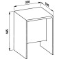 Laufen Kartell - Tabouret 330x280x465 mm, cristal transparent H3893300840001