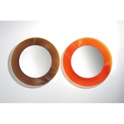 Laufen Kartell - Miroir avec cadre, diamètre 780 mm, orange H3863310820001