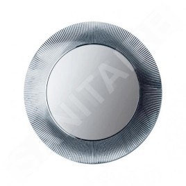Laufen Kartell - Miroir avec cadre, diamètre 780 mm, argent H3863310860001