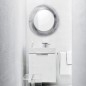 Laufen Kartell - Miroir avec cadre, diamètre 780 mm, argent H3863310860001 Laufen Kartell - Miroir avec cadre, diamètre 780 mm, argent H3863310860001