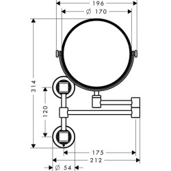 Axor Montreux - Miroir concave, chromé 42090000