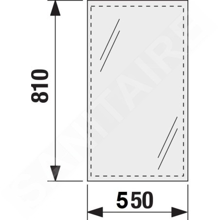Jika Clear - Miroir 550x810 mm H4557111731441