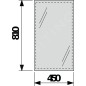 Jika Clear - Miroir 450x810 mm H4557011731441 Jika Clear - Miroir 450x810 mm H4557011731441