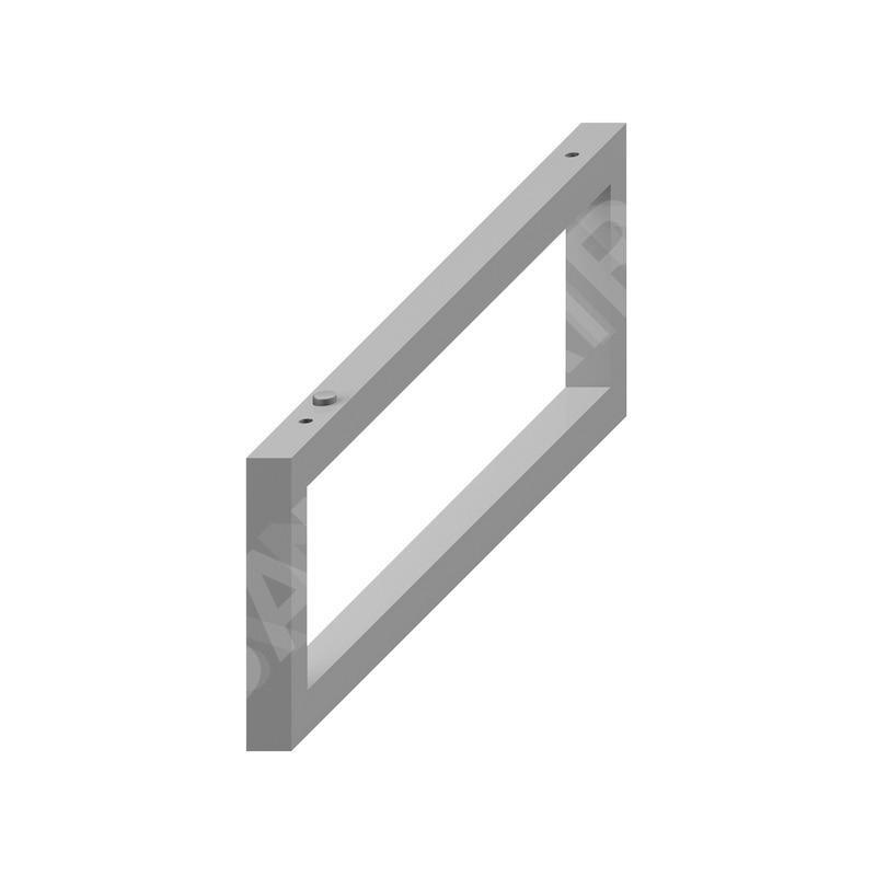 Jika Cubito - Support de lavabo pour comptoir , 420x140 mm, argent H4501331720001
