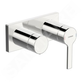 Hansa Ronda - Mitigeur de baignoire encastré, avec inverseur pour 2 sorties, chrome 44599583