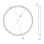 Sapho Float - Miroir avec éclairage LED, diamètre 600 mm, blanc 22559 Sapho Float - Miroir avec éclairage LED, diamètre 600 mm, blanc 22559