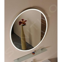 Sapho Float - Miroir avec éclairage LED, diamètre 600 mm, blanc 22559