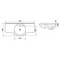 Sapho Gala - Meuble-lavabo 1050x500 mm, blanc 16105 Sapho Gala - Meuble-lavabo 1050x500 mm, blanc 16105