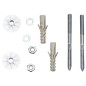Sapho Accessoires - Kit de fixation UAK12 pour lavabo, vis 8x120 mm 40027 Sapho Accessoires - Kit de fixation UAK12 pour lavabo, vis 8x120 mm 40027