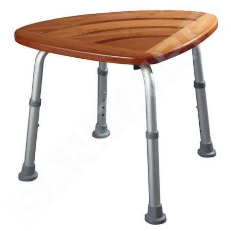 Sapho Accessoire Ridder - Tabouret, aluminium/ bambou A00502081