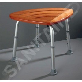Sapho Accessoire Ridder - Tabouret, aluminium/ bambou A00502081